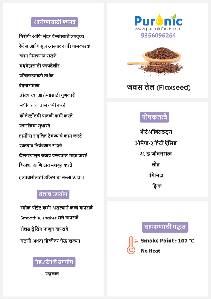 
                  
                    Load image into Gallery viewer, Flaxseed Oil - जवस तेल
                  
                